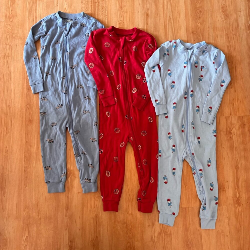 Pekkle zipper pajama lot 18 months